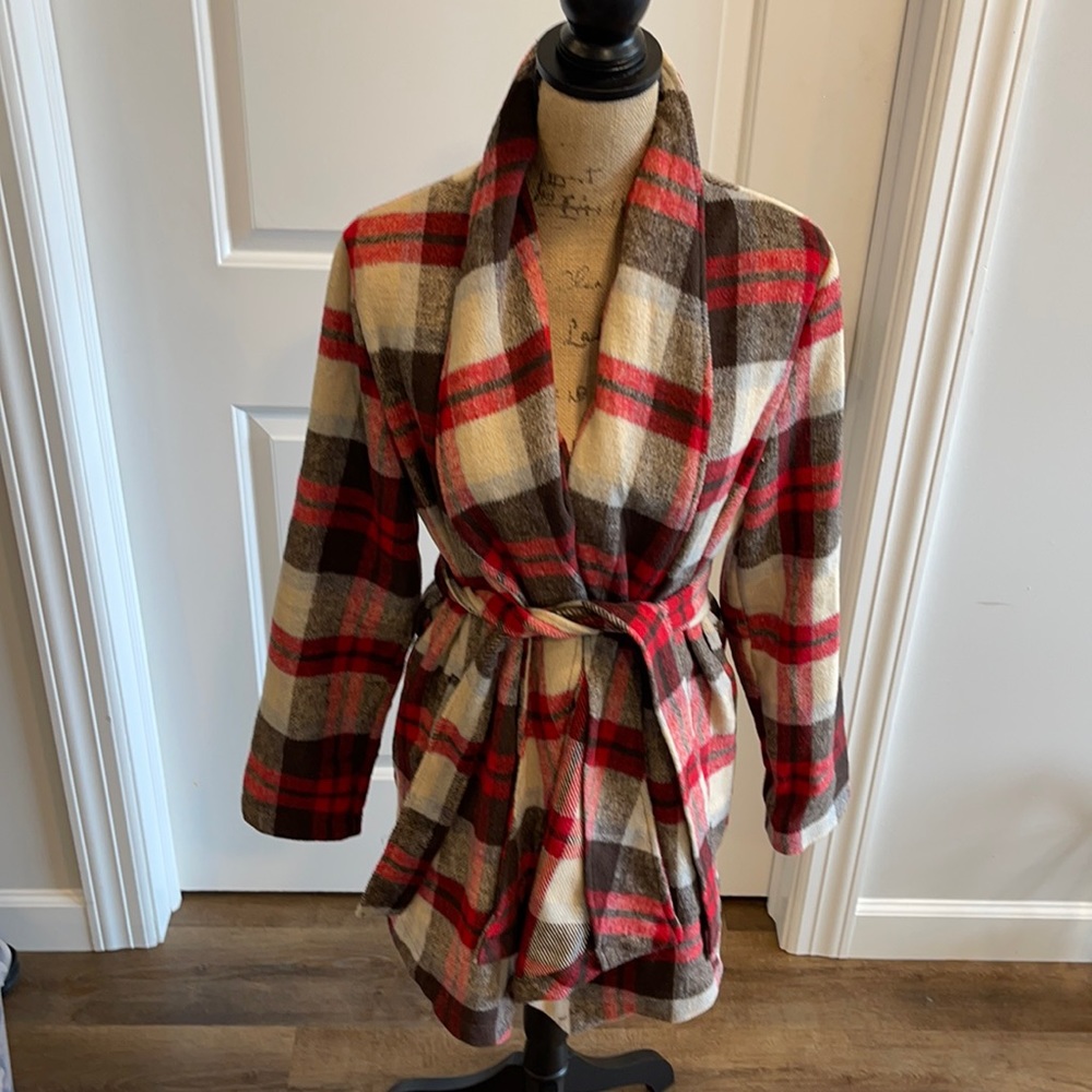 Plaid cardigan
